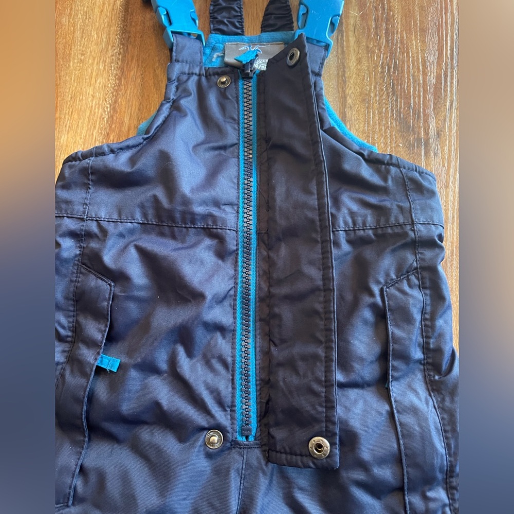 Northwest Blue, Baby Boy Bibbed Snow Pants - Picture 2 of 6